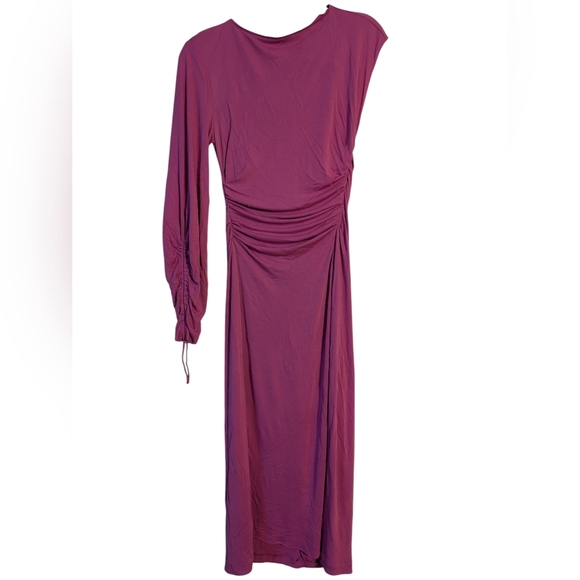 Zara Woman M Asymmetrical Solo Sleeve Maxi NWT - Picture 8 of 8